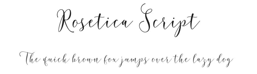 Rosetica Script by FadeLine Studio — Script Handwritten Font