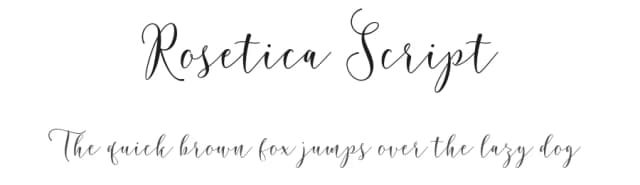 Rosetica Script by FadeLine Studio — Script Handwritten Font