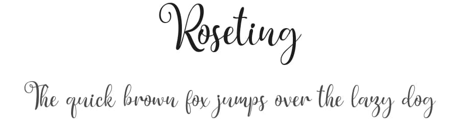 Roseting by Type on Studio — Script Handwritten Font