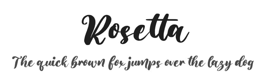 Rosetta by FatmaStudio — Script Handwritten Font