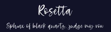 Rosetta by StereoType — Script Handwritten Font — thumbnail 2