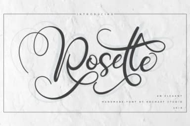 Rosette Font by RochArt — Script Handwritten Font — thumbnail 1