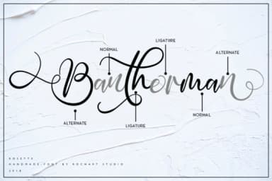 Rosette Font by RochArt — Script Handwritten Font — thumbnail 3