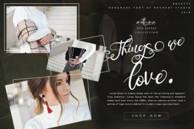 Rosette Font by RochArt — Script Handwritten Font — thumbnail 9