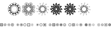 Rosette 110621 by Aga Silva — Dingbats Font — thumbnail 1