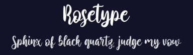 Rosetype by Forberas Club — Script Handwritten Font — thumbnail 2