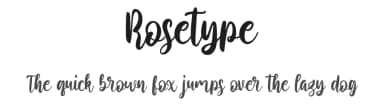Rosetype by Forberas Club — Script Handwritten Font — thumbnail 1