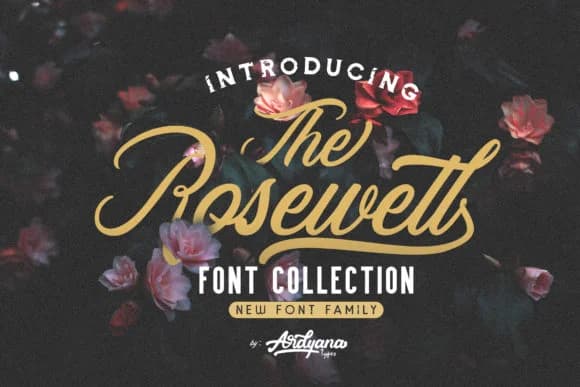 Rosewell Family Font by ardyanatypes — Script Handwritten Font