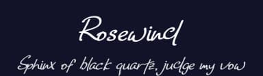 Rosewind by Hanif Arifinsyah — Script Handwritten Font — thumbnail 2