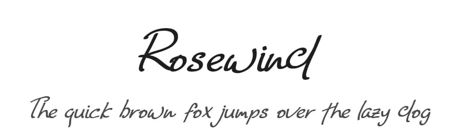 Rosewind by Hanif Arifinsyah — Script Handwritten Font