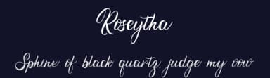 Roseytha by HansCo — Script Handwritten Font — thumbnail 2