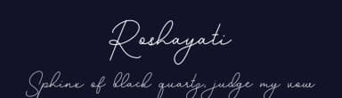 Roshayati by Denny Subagja — Script Handwritten Font — thumbnail 2