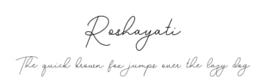 Roshayati by Denny Subagja — Script Handwritten Font — thumbnail 1