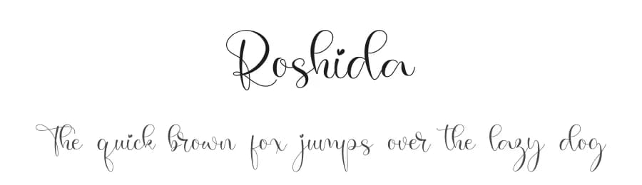 Roshida by NanaNissa — Script Handwritten Font