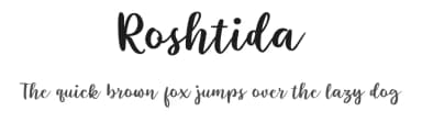 Roshtida by Brithos Type — Script Handwritten Font — thumbnail 1