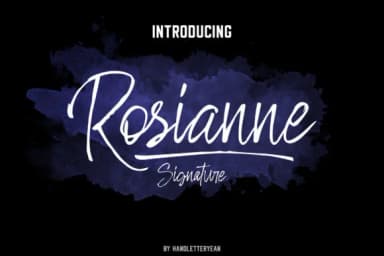 Rosianne Font by yean.aguste — Script Handwritten Font — thumbnail 1