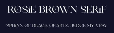 Rosie Brown Serif by Letterhend Studio — Serif Font — thumbnail 2