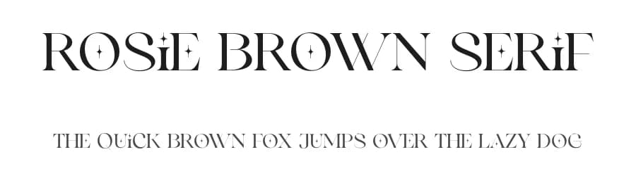 Rosie Brown Serif by Letterhend Studio — Serif Font