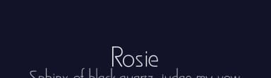 Rosie by rosi benini — Sans Serif Font — thumbnail 2