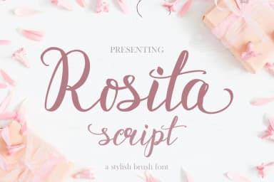 Rosita Script Font by tregubova.jul — Script Handwritten Font — thumbnail 1