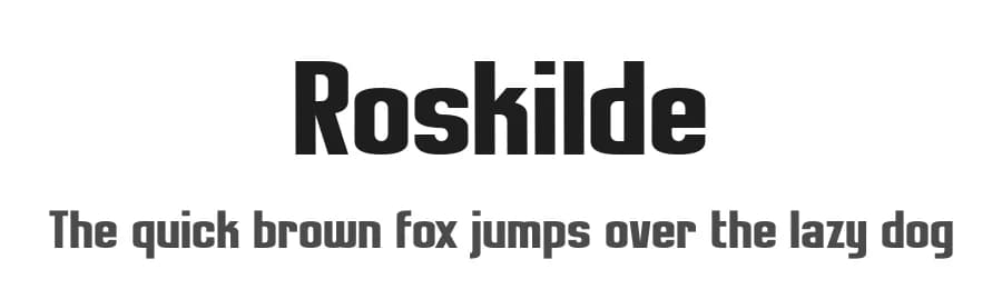Roskilde by Hanoded — Sans Serif Font