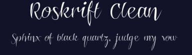 Roskrift Clean by Måns Grebäck — Script Handwritten Font — thumbnail 2