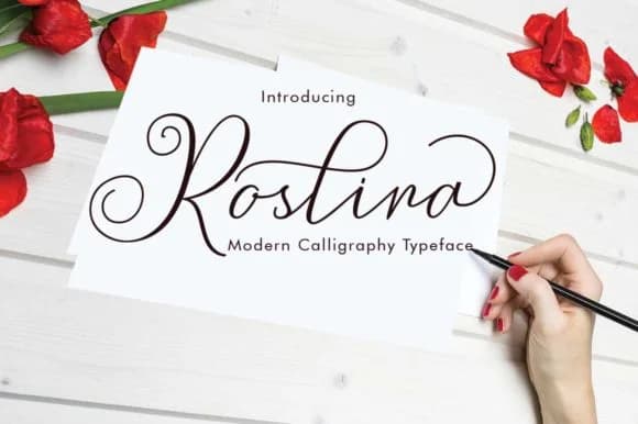 Roslina Font by parawtype — Script Handwritten Font