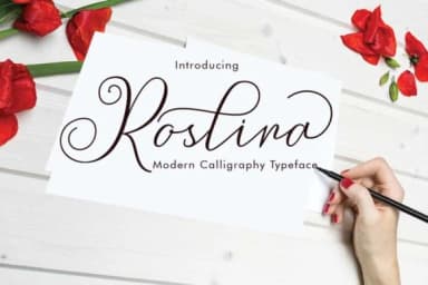 Roslina Font by parawtype — Script Handwritten Font — thumbnail 1