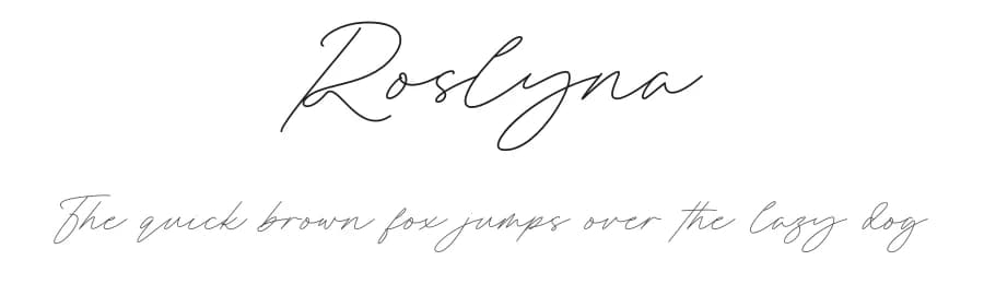 Roslyna by RantautypeStudio — Script Handwritten Font — preview 1