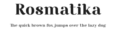 Rosmatika by Ali Hamidi — Serif Font — thumbnail 1