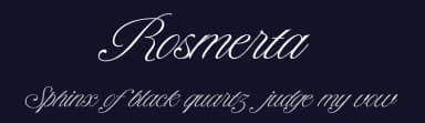 Rosmerta by ReyreyBlue — Script Handwritten Font — thumbnail 2