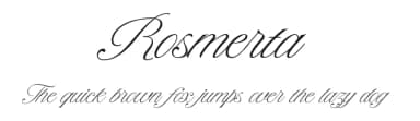 Rosmerta by ReyreyBlue — Script Handwritten Font — thumbnail 1