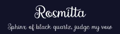 Rosmitta by Letter Jos — Script Handwritten Font — thumbnail 2
