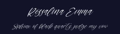 Rossalina Emma by Kong Font — Script Handwritten Font — thumbnail 2