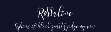 Rossaline by Yoga Letter — Script Handwritten Font — thumbnail 2