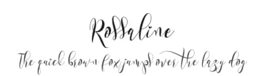 Rossaline by Yoga Letter — Script Handwritten Font — thumbnail 1
