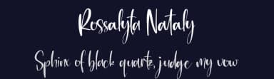 Rossalyta Nataly by Integritype Studio — Script Handwritten Font — thumbnail 2