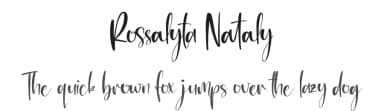 Rossalyta Nataly by Integritype Studio — Script Handwritten Font — thumbnail 1