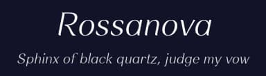 Rossanova by Eko Bimantara — Serif Font — thumbnail 2
