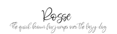 Rosse by Letterara — Script Handwritten Font — thumbnail 1