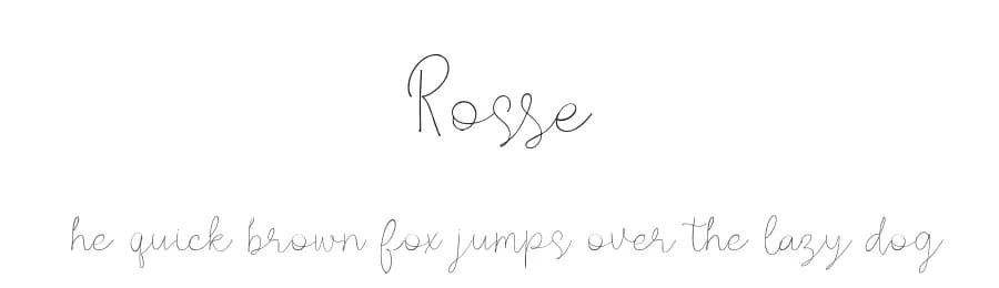 Rosse by Konstantine Studio — Script Handwritten Font