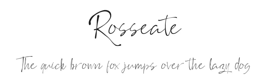 Rosseate by Thanoestd — Script Handwritten Font — preview 1