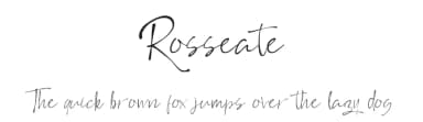 Rosseate by Thanoestd — Script Handwritten Font — thumbnail 1