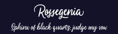 Rossegenia by Daksina Type — Script Handwritten Font — thumbnail 2