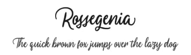 Rossegenia by Daksina Type — Script Handwritten Font — thumbnail 1