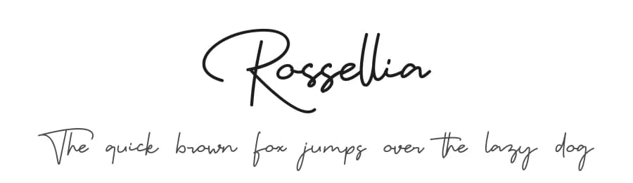 Rossellia by Hartadi Design — Script Handwritten Font