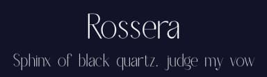 Rossera by Slide Shoot Type — Sans Serif Font — thumbnail 2