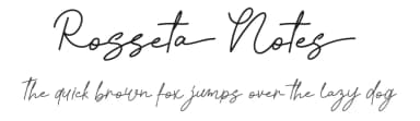 Rosseta Notes by Attype Studio — Script Handwritten Font — thumbnail 1