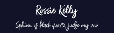 Rossie Kelly by Saridezra — Script Handwritten Font — thumbnail 2