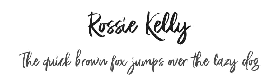 Rossie Kelly by Saridezra — Script Handwritten Font
